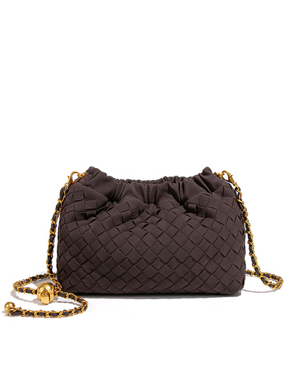 Aurelia Suede Weave Mini Crossbody