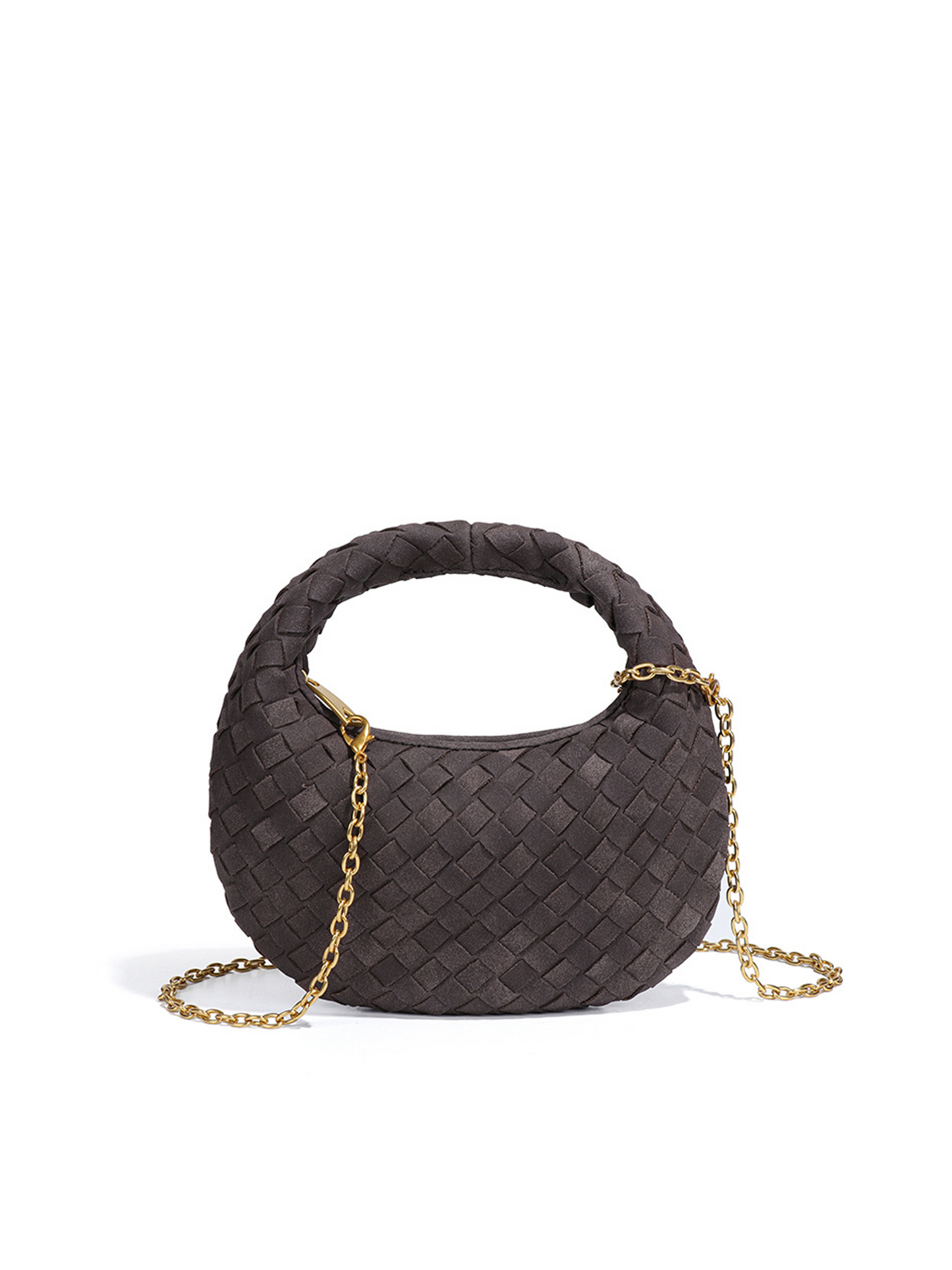 The Seraphina Woven Crescent Bag