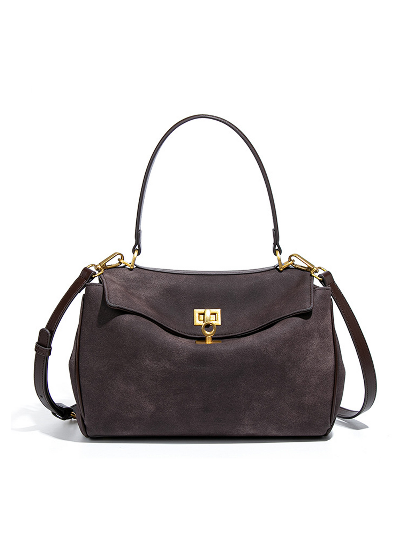 Selene Suede Luxe Satchel