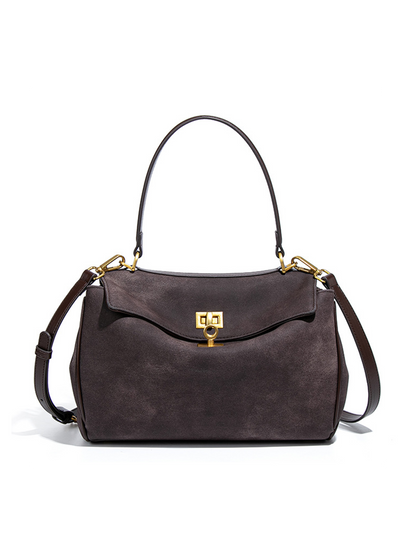 Selene Suede Luxe Satchel
