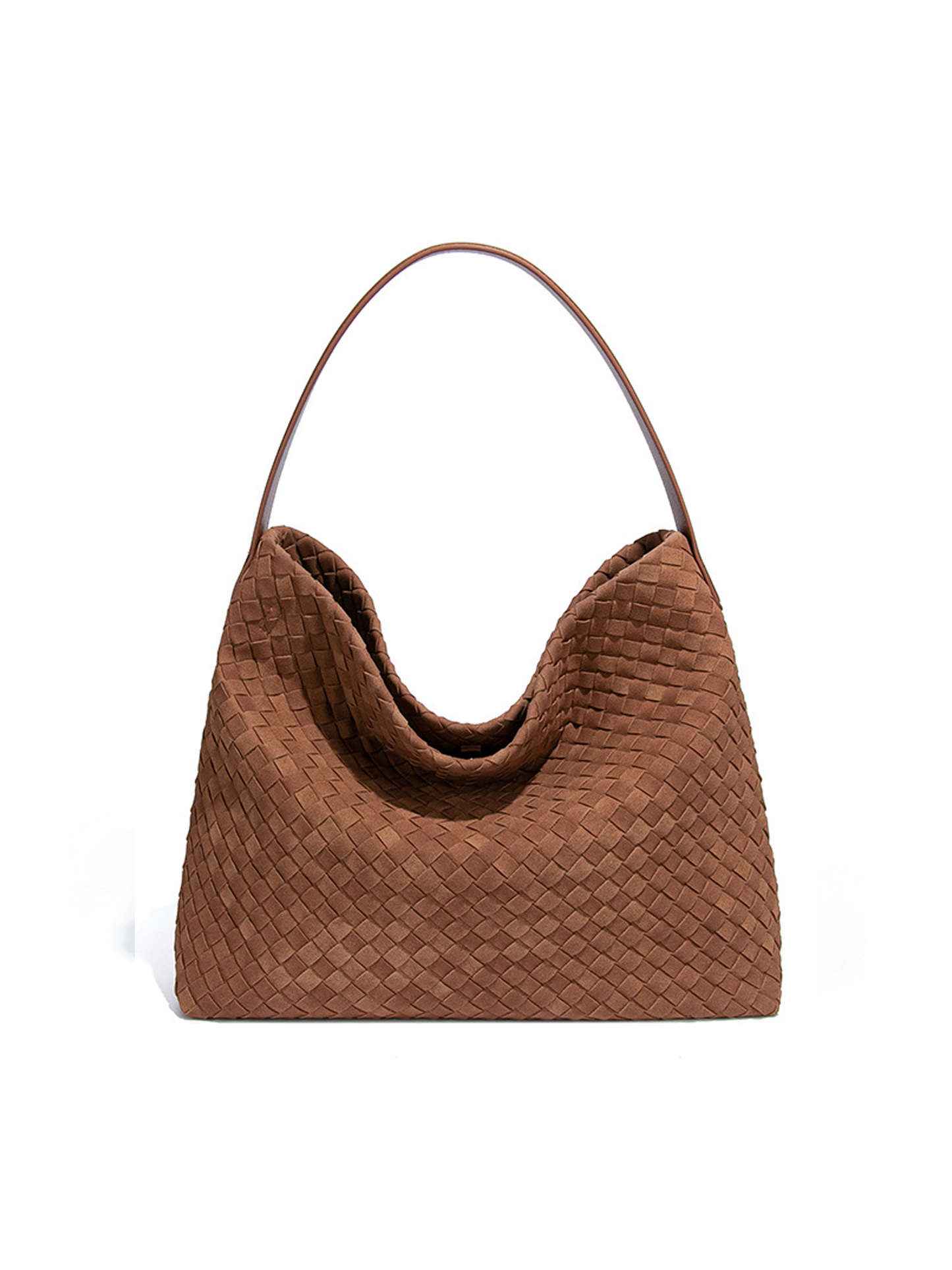 Aurevo Suede Weave Luxe Tote