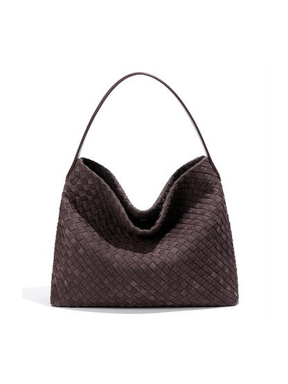 Aurevo Suede Weave Luxe Tote